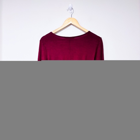 🌼NWOT🌼 LAIT DE POULE – Burgundy maternity & nursing crop top | Size XL * - Picture 3 of 7